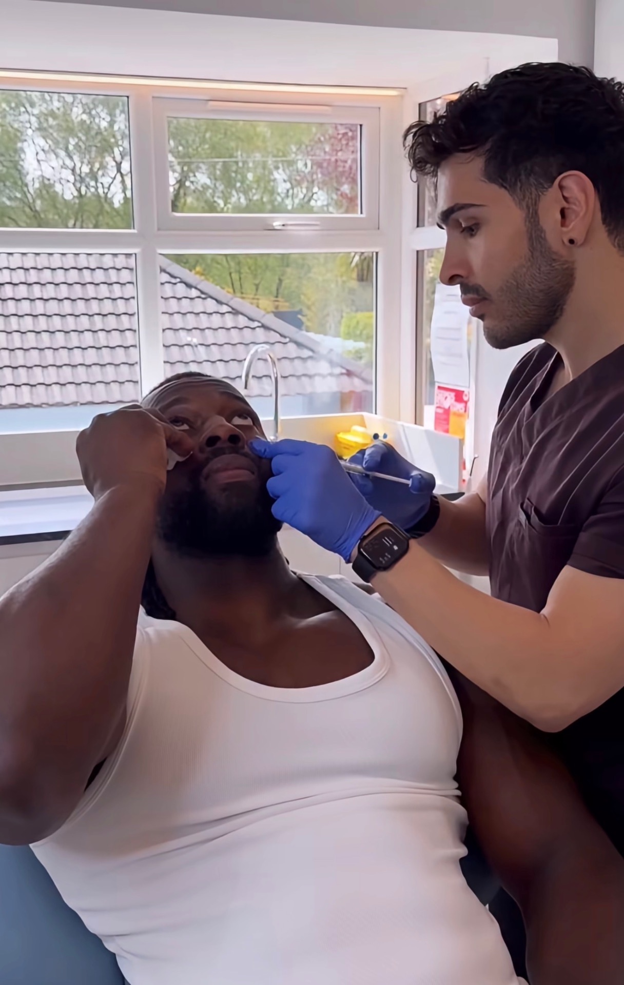 Dr. Nahiyeh performing a precision treatment